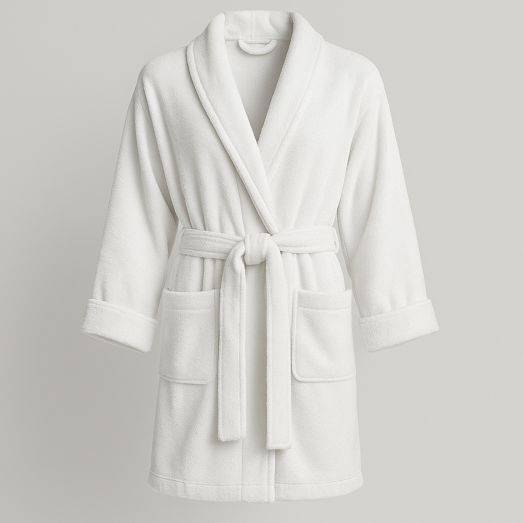 SaunaGalore Plush Spa Robe.