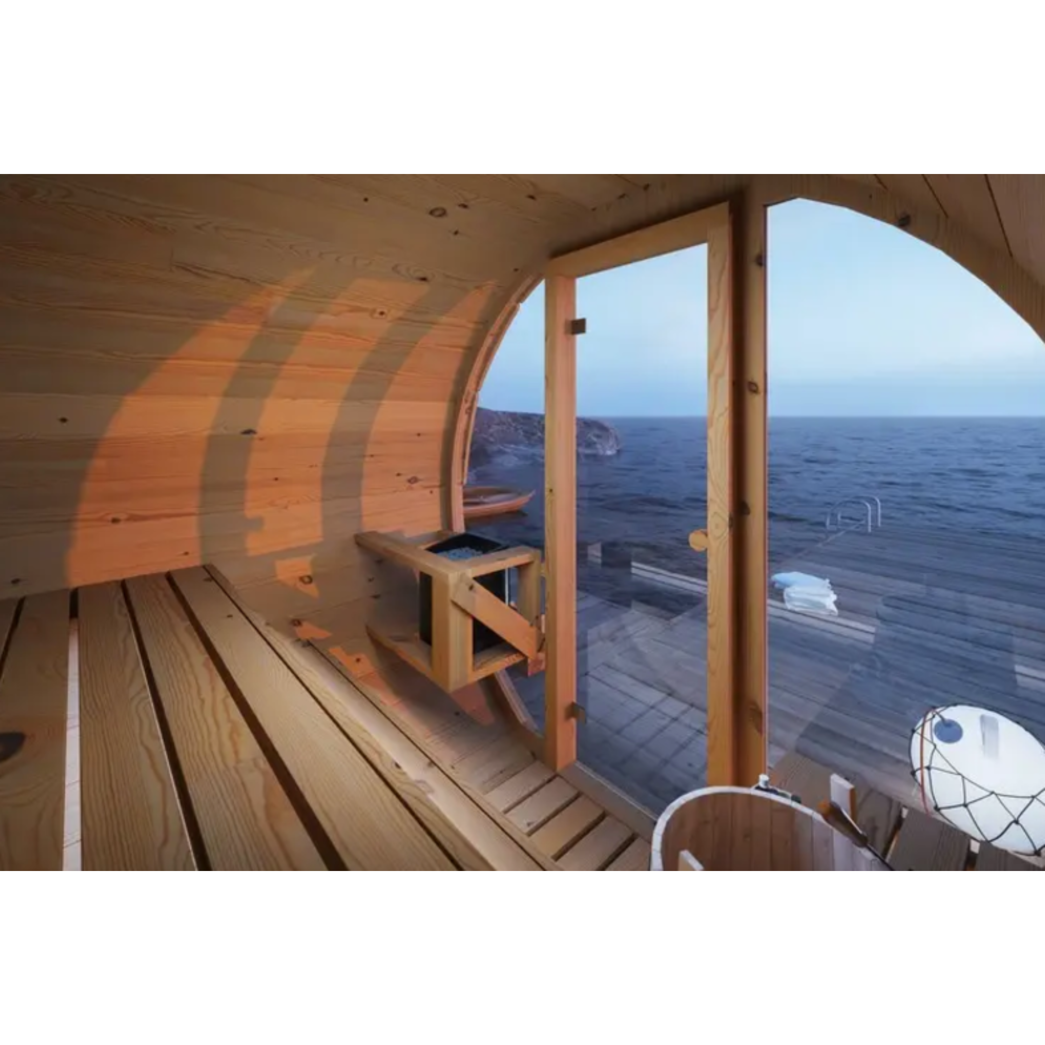 CompactCedar Barrel Sauna