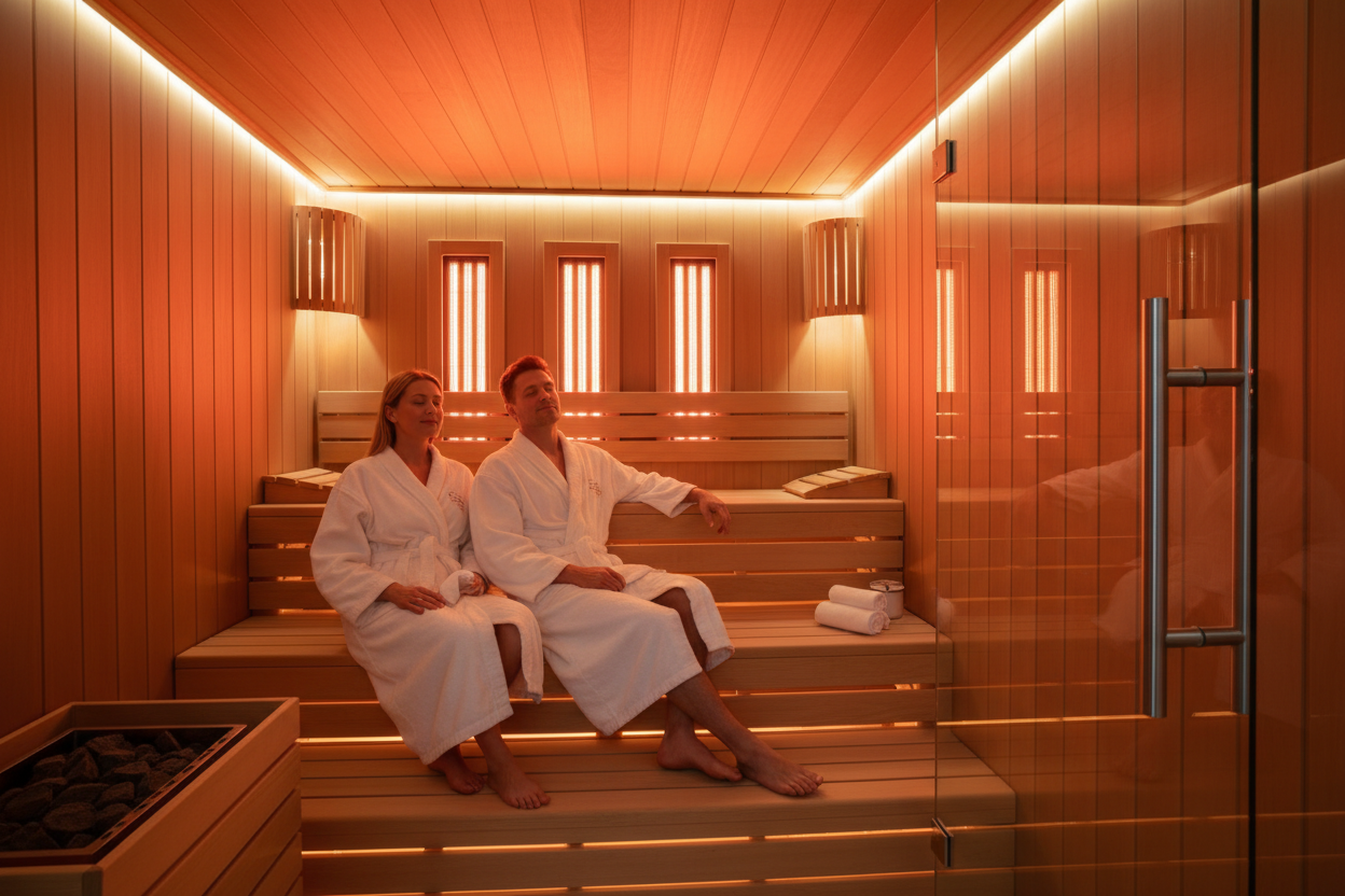 Aspen Infrared Sauna - Interior