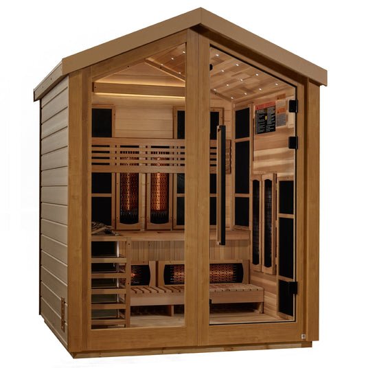 Golden Designs GDI-8523-01 | 3-Person Hybrid Sauna (Full Spectrum IR + Harvia Traditional)