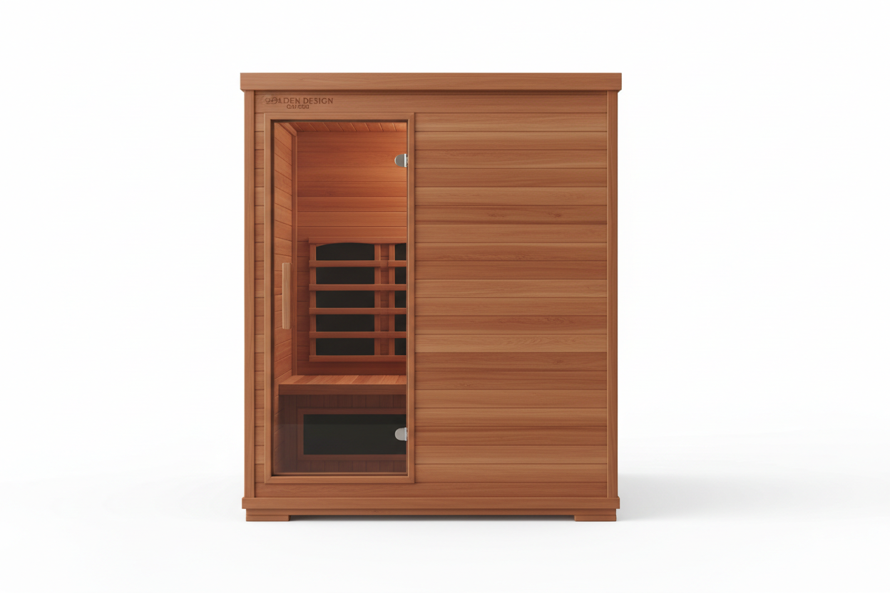Golden Design GDI-8503 3-person infrared sauna side profile view