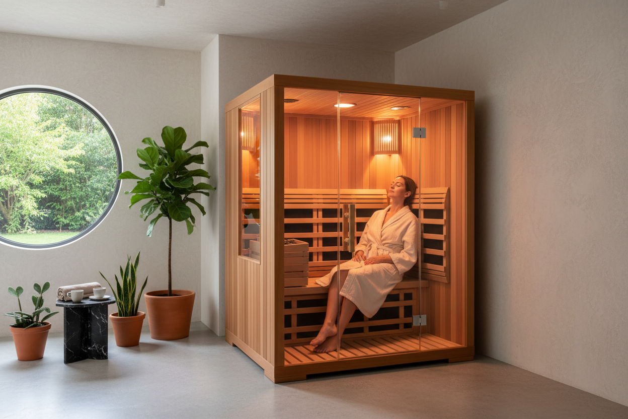 3-Person Infrared Sauna Bellevue – Lifestyle