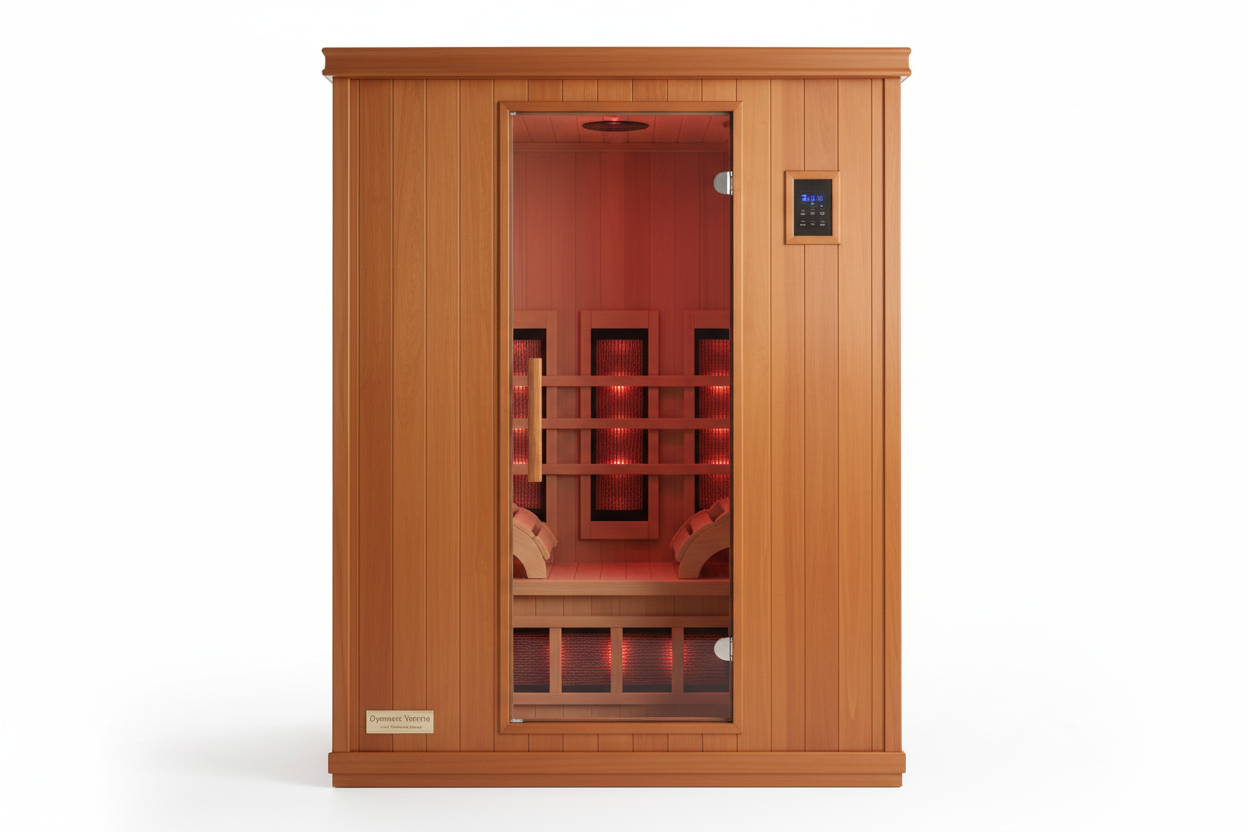 Dynamic Veneto 2-Person Infrared Sauna - Front View
