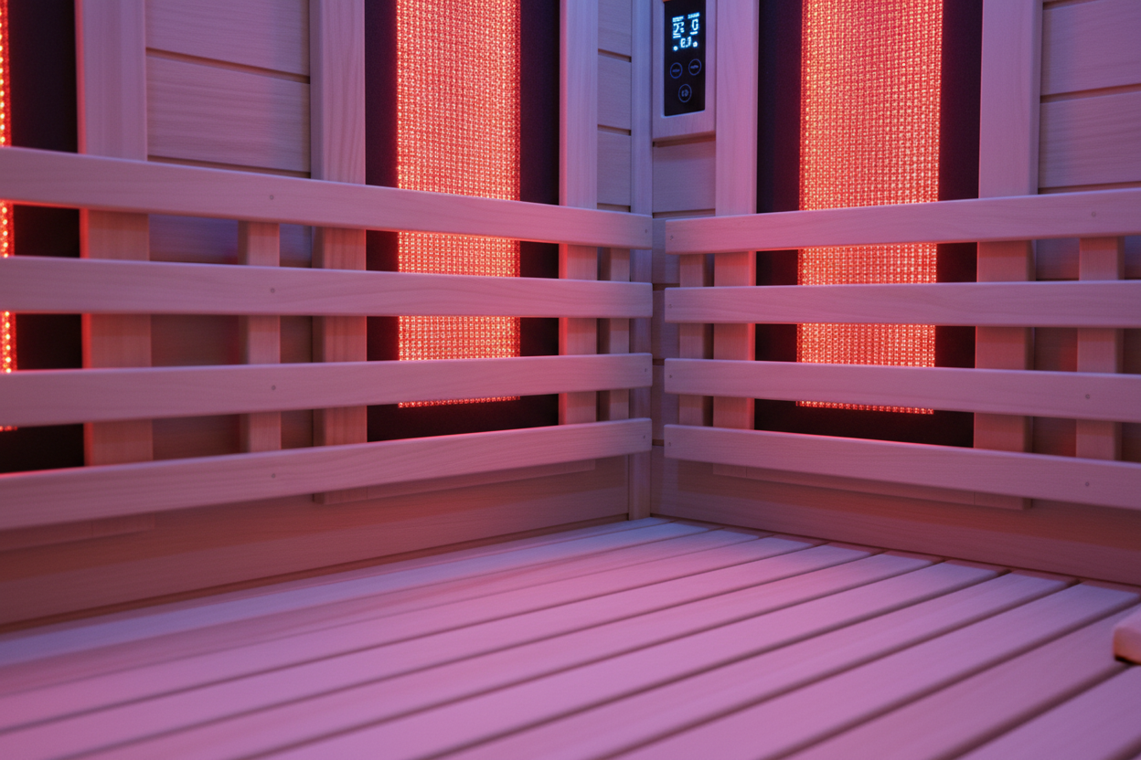 Golden Designs GDI-8506-01 3-Person Infrared Sauna - Touchscreen Controls, Speakers and Cedar Wood Detail