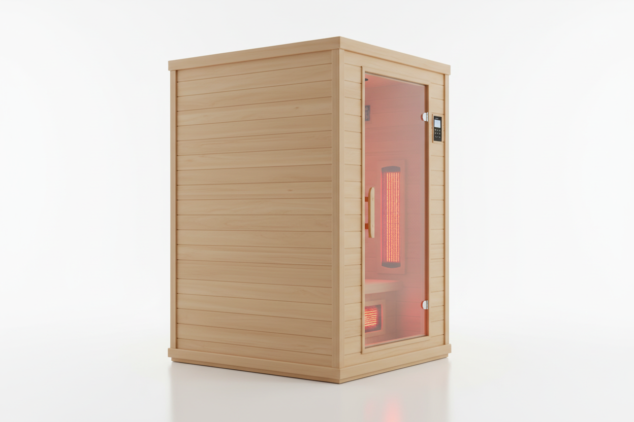 Vila 3-Person Infrared Sauna - Side Profile