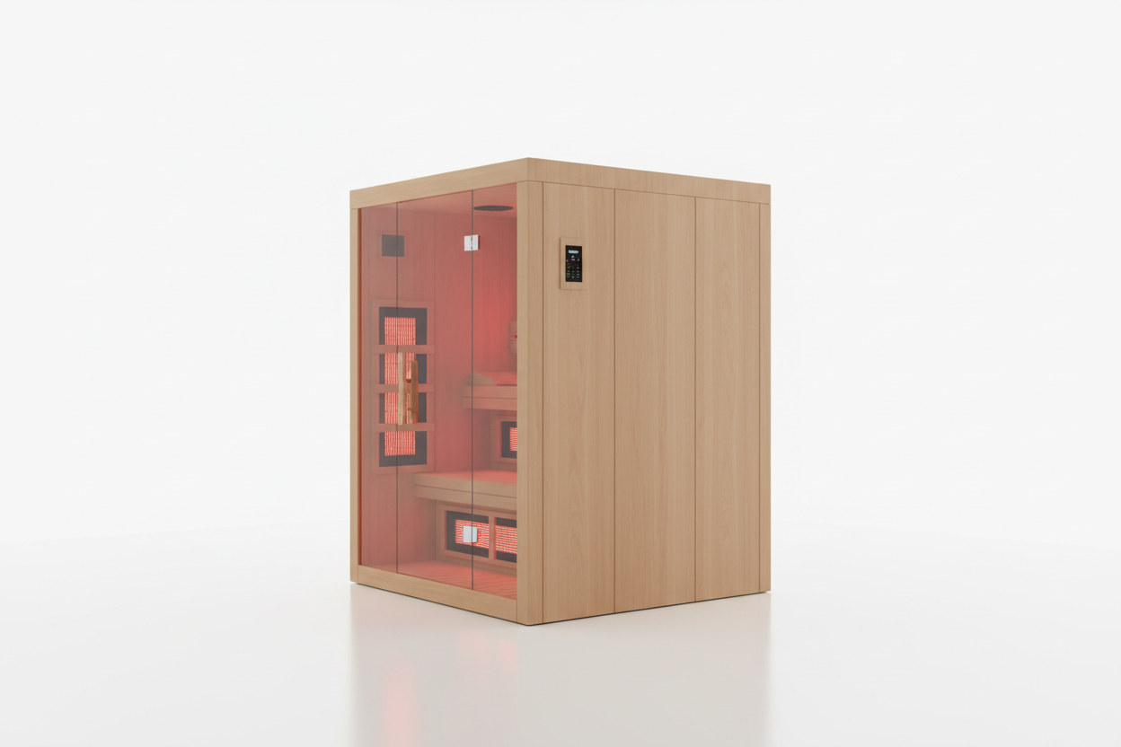 Dynamic Veneto 2-Person Infrared Sauna - Side Profile