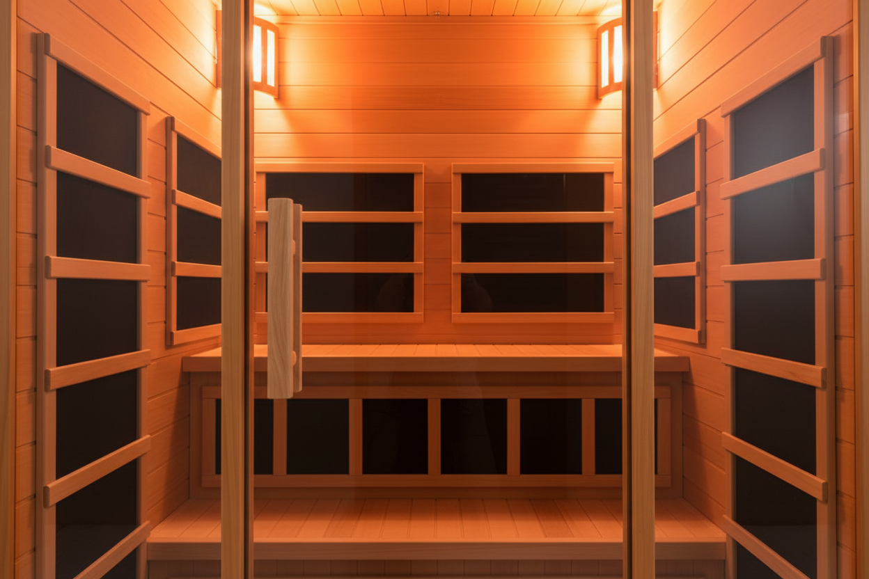 Maxxus S-Line Elite 2-Person Infrared Sauna - Interior View