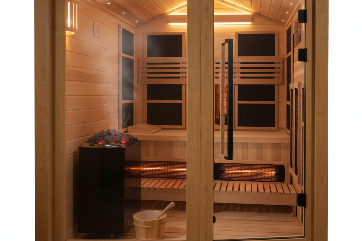 GDI-8523-01 Traditional Sauna - Interior View