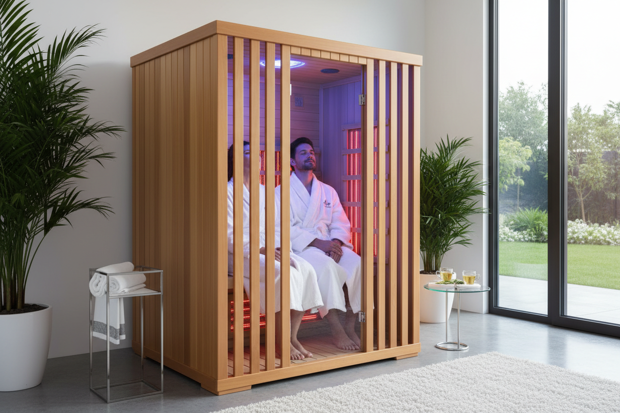 Dynamic Veneto 2-Person Infrared Sauna - Lifestyle Shot
