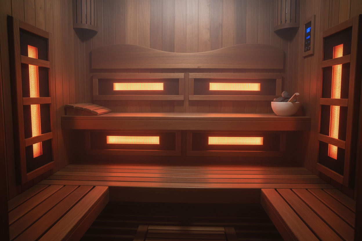 Aspen Infrared Sauna - Golden Designs Interior