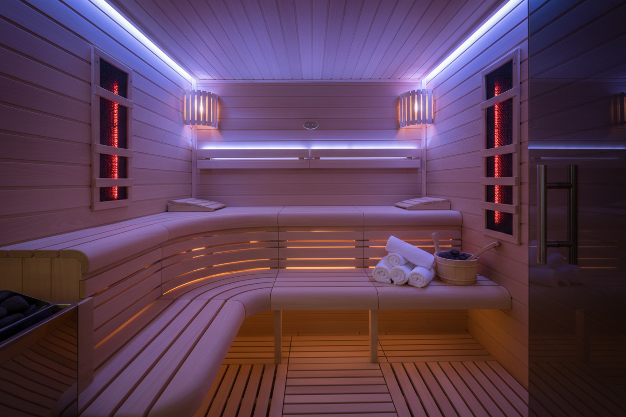 Barcelona Elite Sauna - Interior Wide