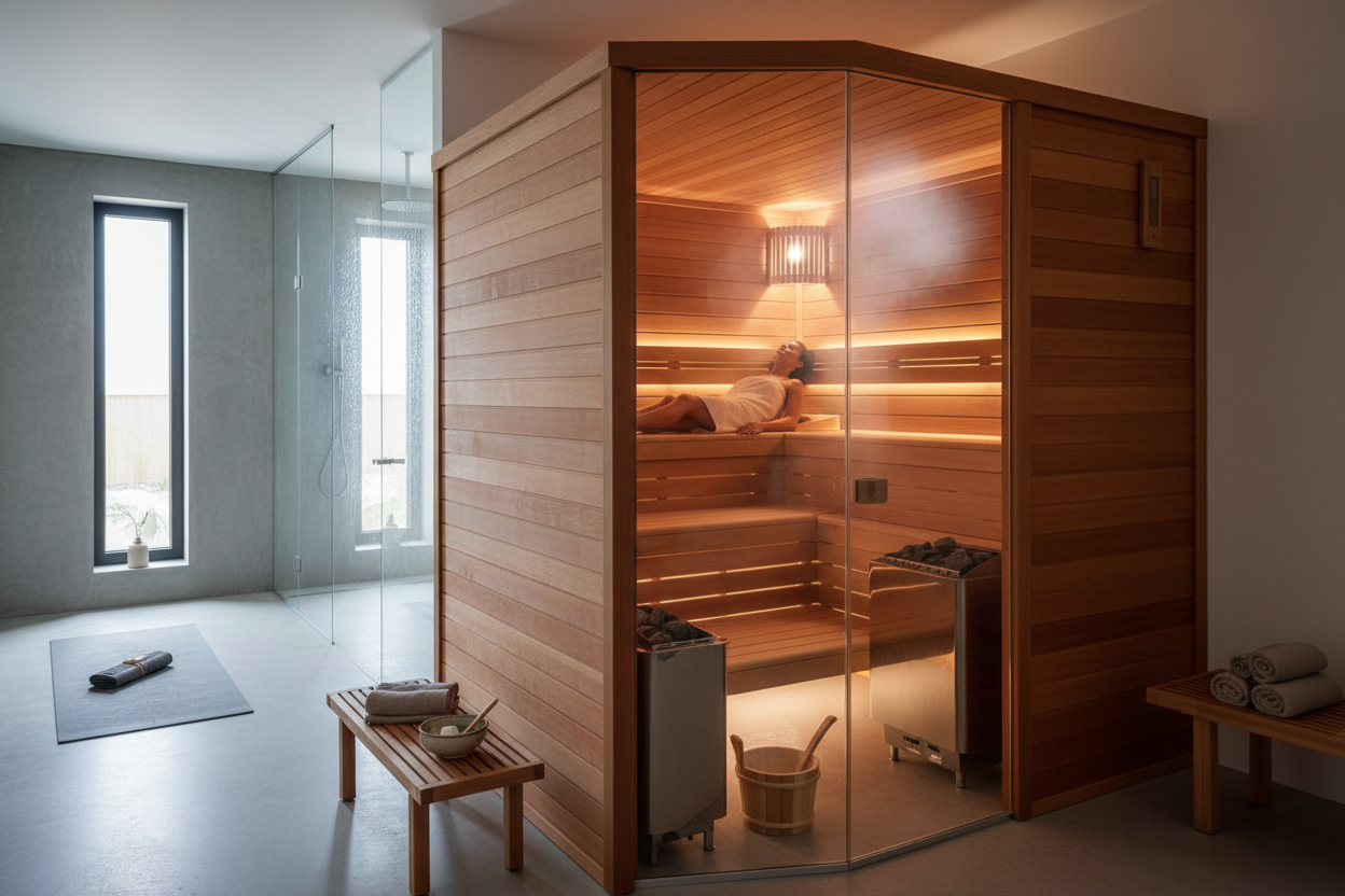 GDI-8503-01 Traditional Sauna - Lifestyle Shot