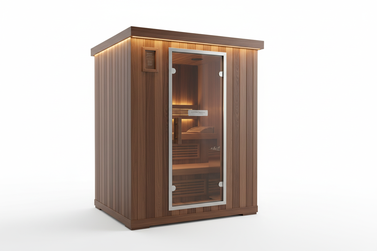 GDI-8230-01 Drammen luxury hybrid sauna exterior