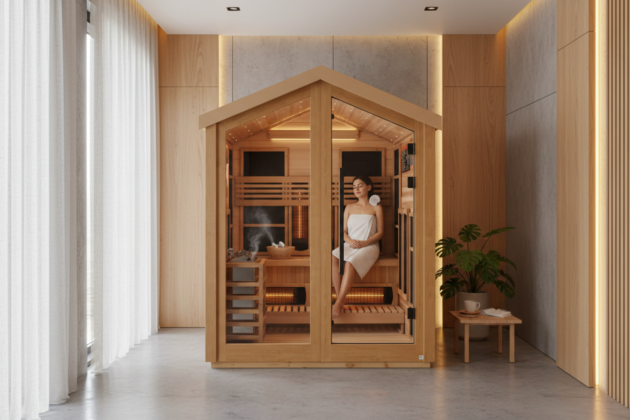 GDI-8523-01 Traditional Sauna - Lifestyle Shot