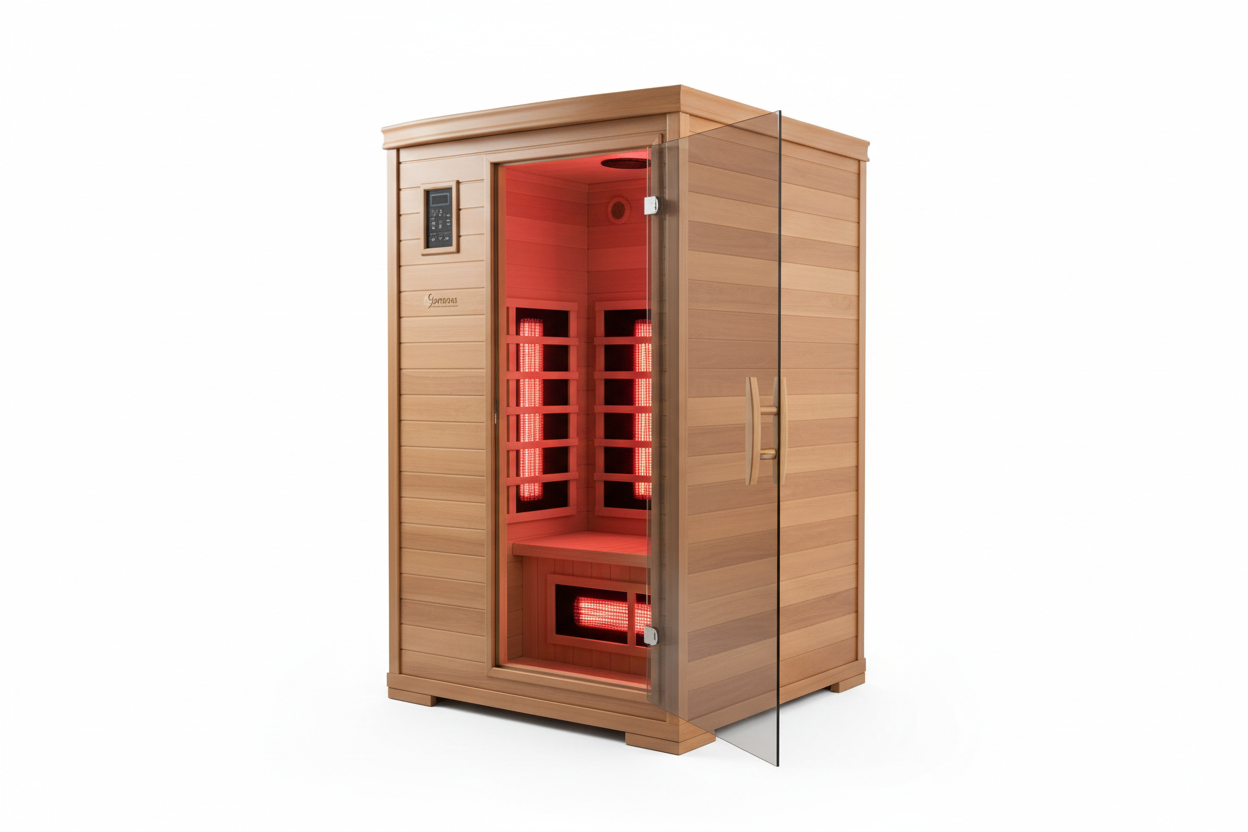 Dynamic Serena 2-Person Infrared Sauna - 45 Degree Angle