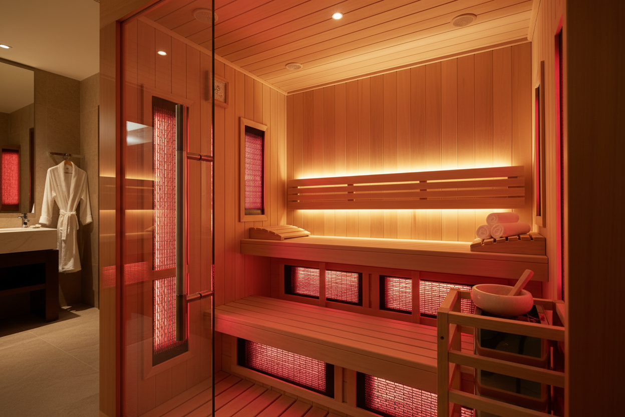 GDI-7289-02 Full Spectrum Infrared Sauna - Interior View