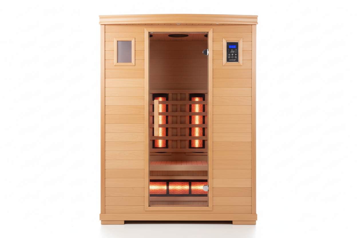 Dynamic Serena 2-Person Infrared Sauna - Front View