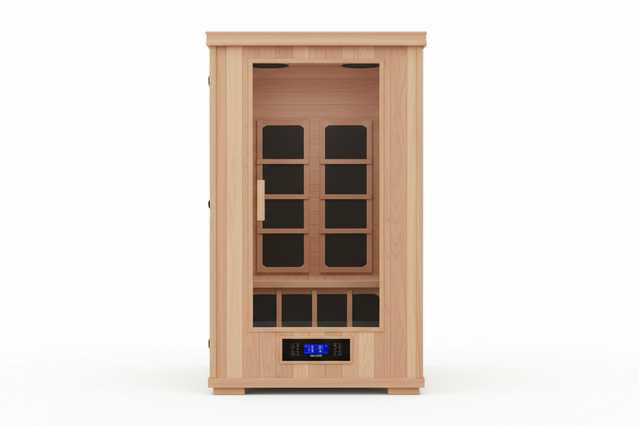 Golden Design GDI-8526 4-Person Infrared Sauna - Rear View