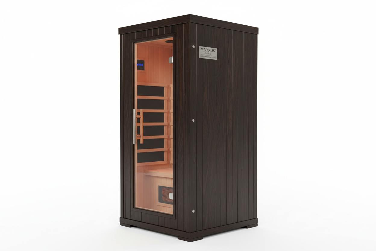 Maxxus S-Line 2-Person Low EMF Infrared Sauna - Side Profile